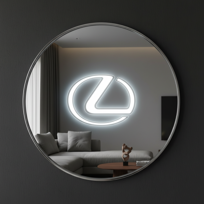 Зеркало с логотипом Lexus 80см